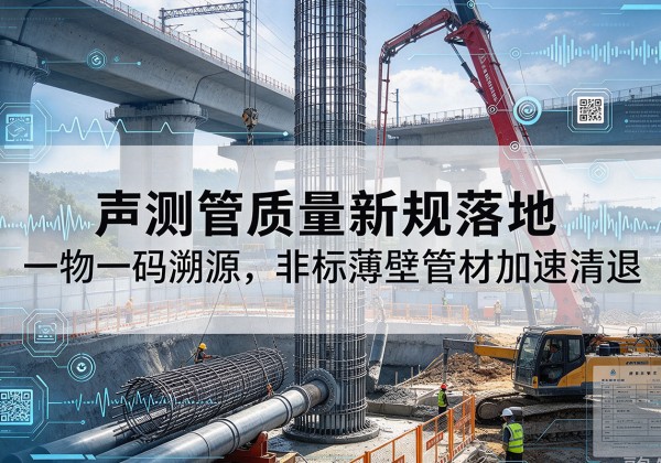 宝塔声测管质量新规落地，一物一码溯源，非标薄壁管材加速清退